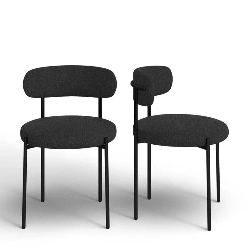 Sherwood Solid Back Boucle Side Chair (Set of 2) | Wayfair North America