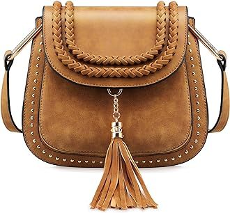Tom Clovers Crossbody Bags for Women Vintage Tassel Saddle Shoulder Bag Sling Bag Shopping Travel Sa | Amazon (US)