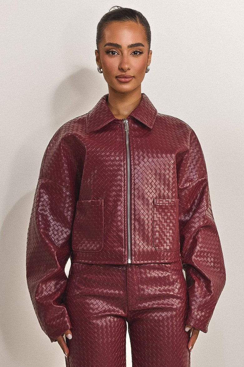 The Faye Jacket in Red | Mars The Label