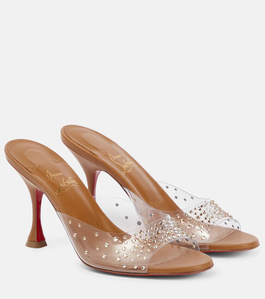 Christian Louboutin Nudes Degramule embellished mules | Mytheresa (US/CA)