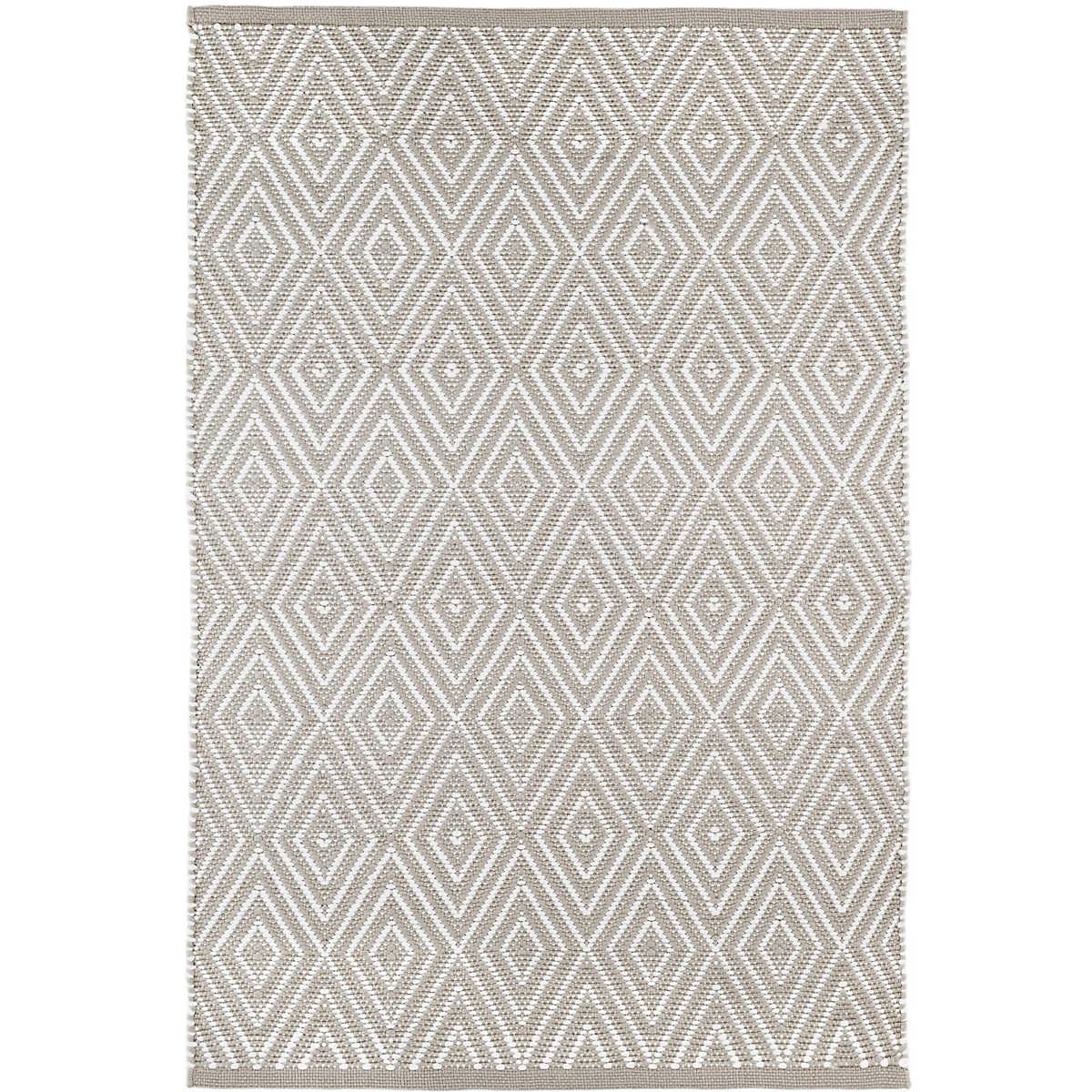 Diamond Platinum/White Indoor/Outdoor Rug | Annie Selke