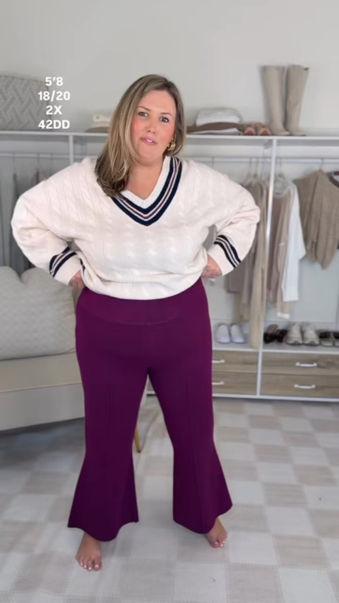 Vneck sweater runs oversized, I’m in the 2X and it’s great length for leggings! Kick flare sweater pants run true, I’m in 2X and they fit great!!

Plus size fashion, fall fashion, jcrew finds, midsize fashion, workwear, fall outfit ideas

#LTKPlusSize #LTKWorkwear #LTKMidsize