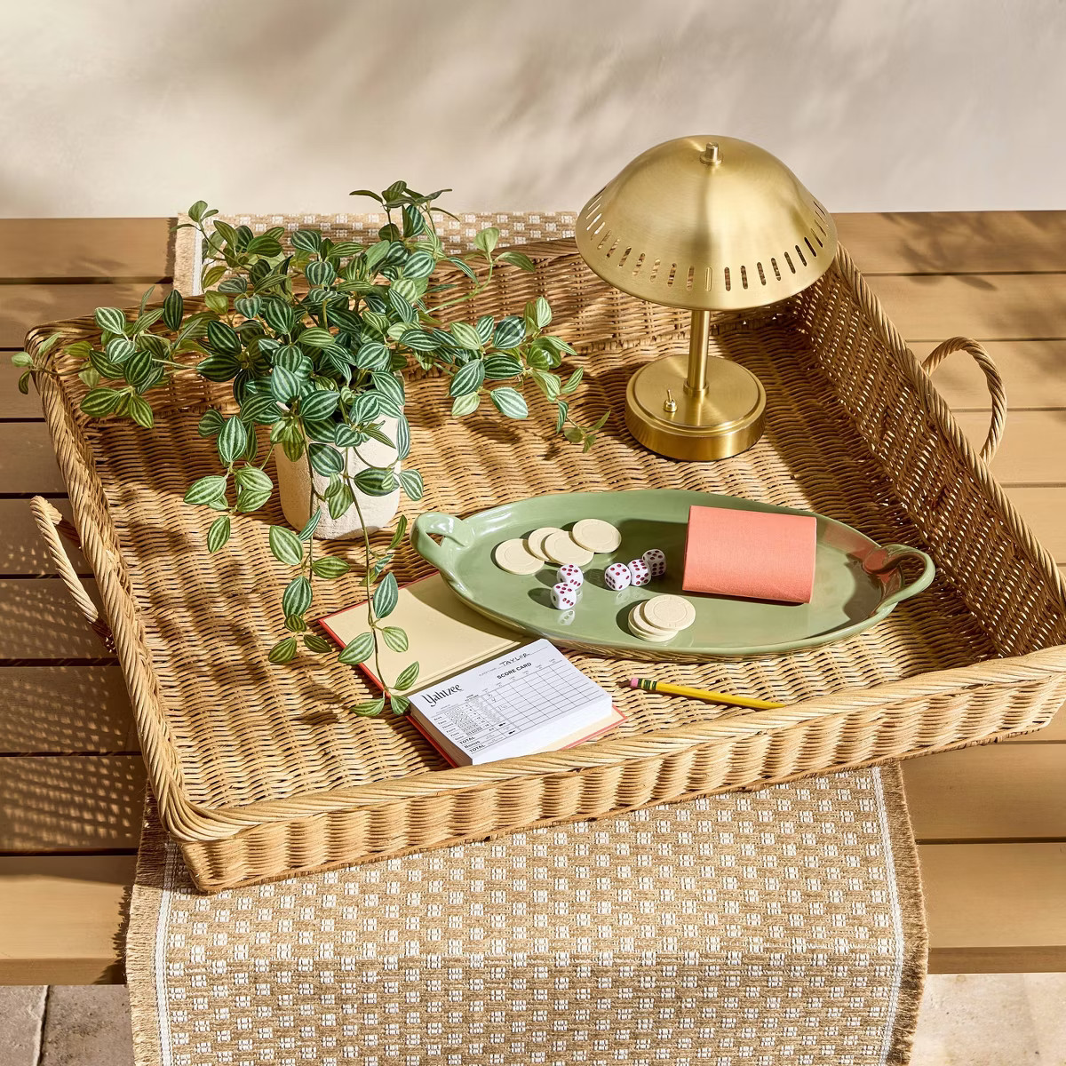 Portable Table Lamp Brass (Includes LED Light Bulb) - Hearth & Hand™ with Magnolia | Target