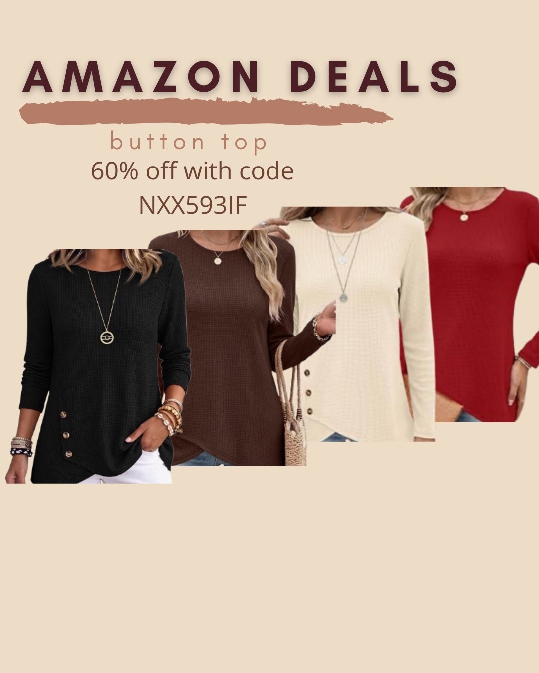 $8 ends 9/22 selling out fast
Amazon fashion
Amazon deals
Button top
Ribbed top
Fall fashion

#LTKSaleAlert