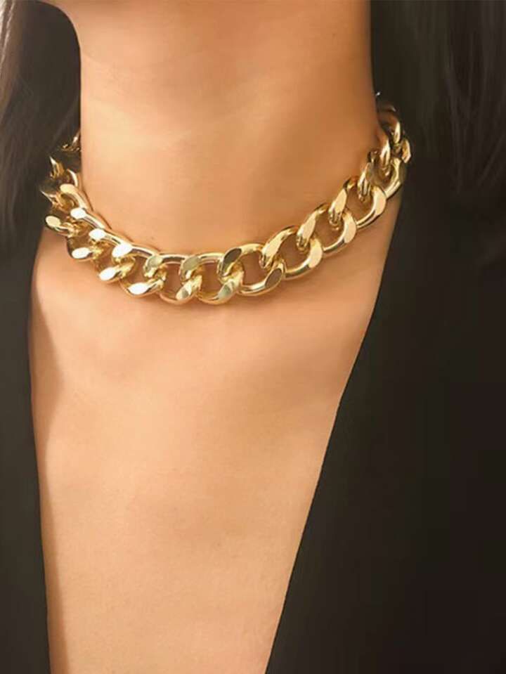 1pc Punk Style Chunky Chain Necklace | SHEIN