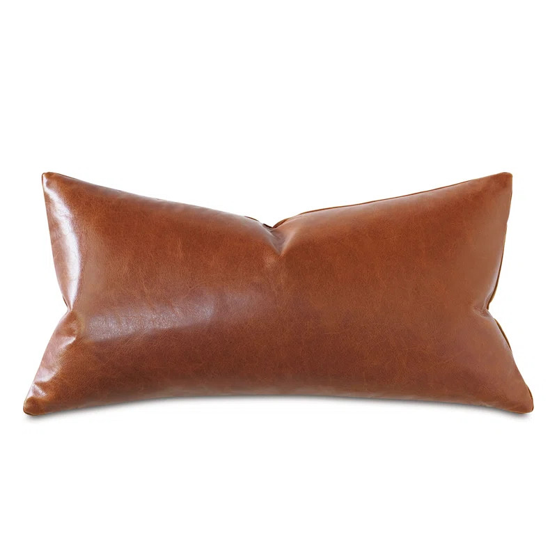 Tudor Rectangular Leather Pillow Cover & Insert | Wayfair North America