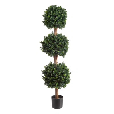 Brooklyn 60" Artificial Boxwood Topiary in Planter | Wayfair North America