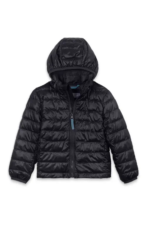 Primary Kids' Lightweight Water Repellent Puffer Jacket in Black at Nordstrom, Size 3T | Nordstrom