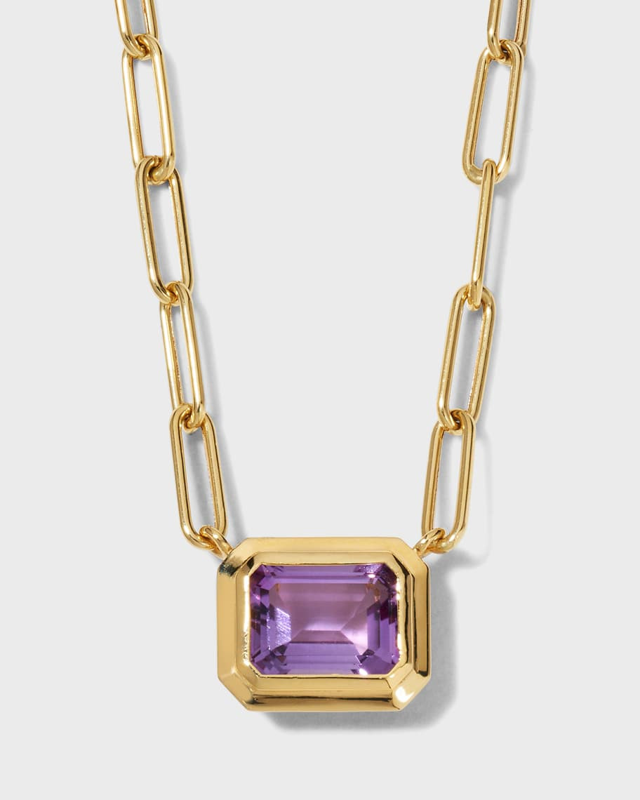 18K Manhattan Amethyst Pendant Necklace | Neiman Marcus