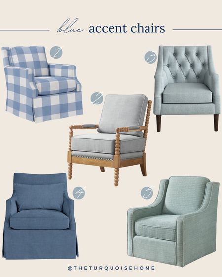 Blue accent chairs, living room chairs, swivel chair, Larkin accent chair

#LTKhome #LTKsalealert
