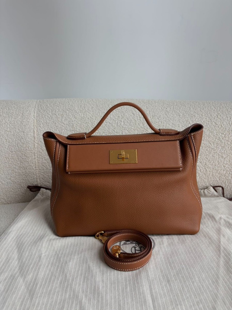 Hermes 24/24 29 Bag Gold Togo Leather Gold Hardware B Stamp | eBay US