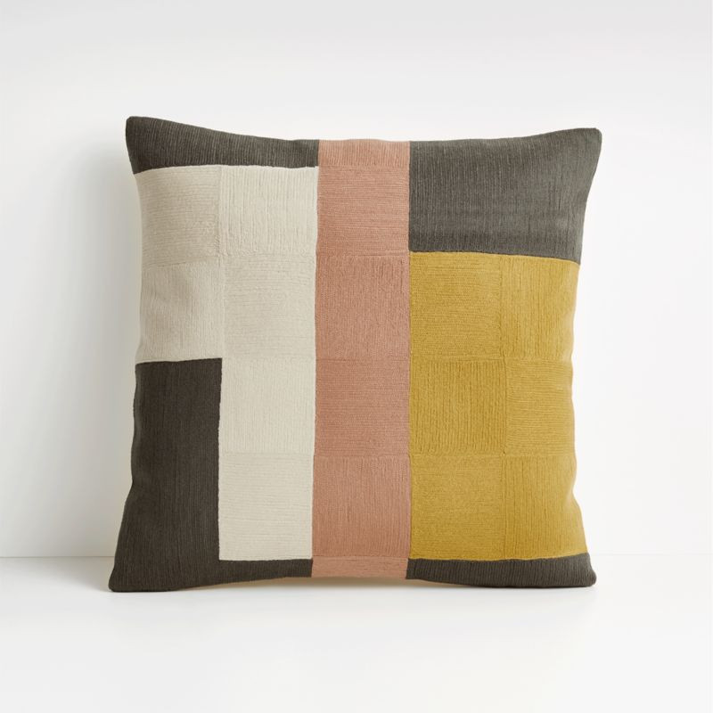 Clarita 18" Modern Pillow | Crate and Barrel | Crate & Barrel