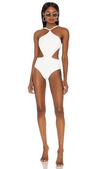 Sabath One Piece Swimsuit in Off White | Revolve Clothing (Global)