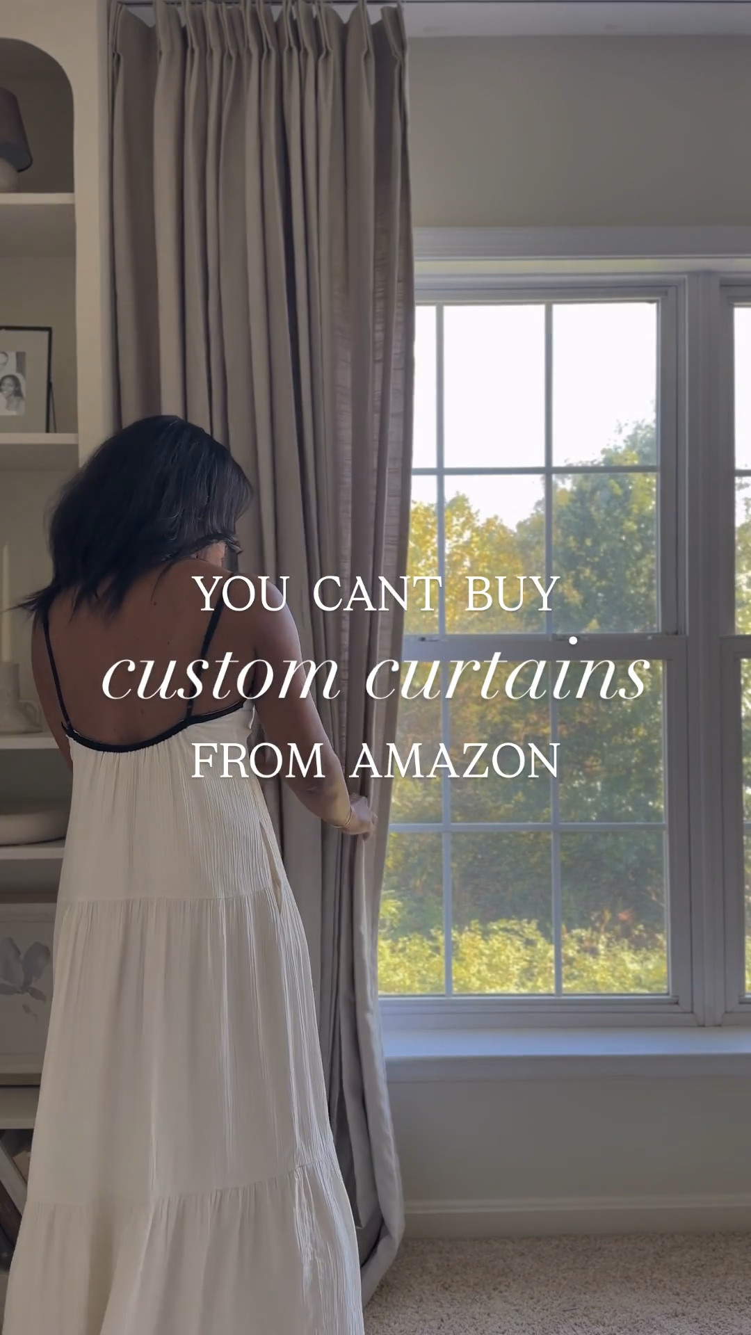 Custom @TWOPAGES curtains in my neutral bedroom 🤍
Linked below with this dress!