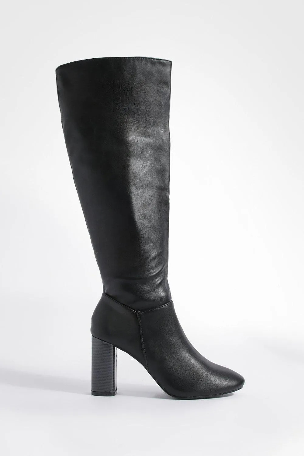 Block Heel Knee High Boots | Boohoo.com (UK & IE)