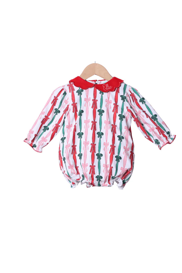 Christmas Bows Bubble | The Smocked Flamingo