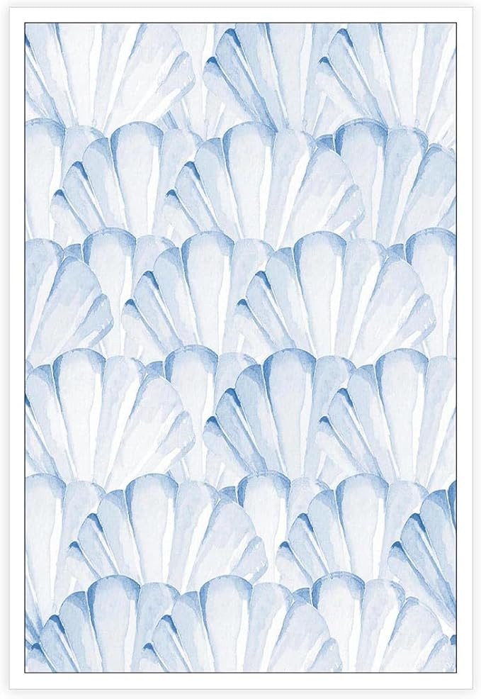 YODOOLTLY Trendy Light Blue Seashells Posters Abstract Sea Life Canvas Wall Art Coastal Cowgirl P... | Amazon (US)