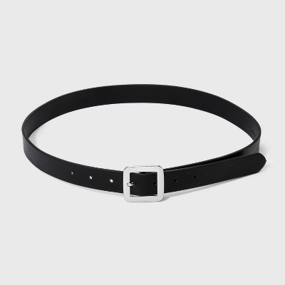 Women's Chunky Center Bar Belt - A New Day™ Black XL | Target