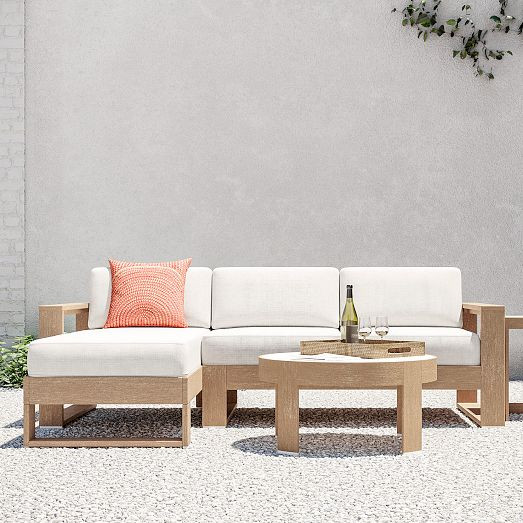 Portside Outdoor 2-Piece Chaise Sectional (92") | West Elm (US)