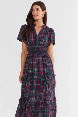 Delise Plaid Maxi Dress | Avara