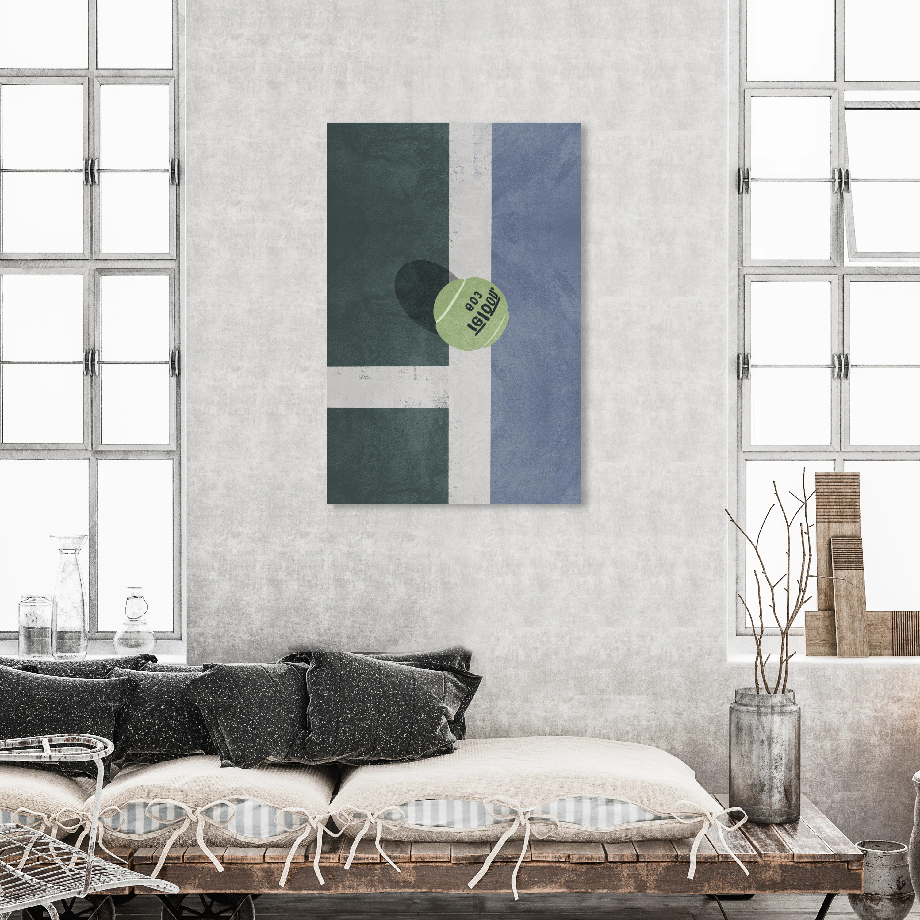 " Tennis Court Area " Painting Print | Wayfair North America