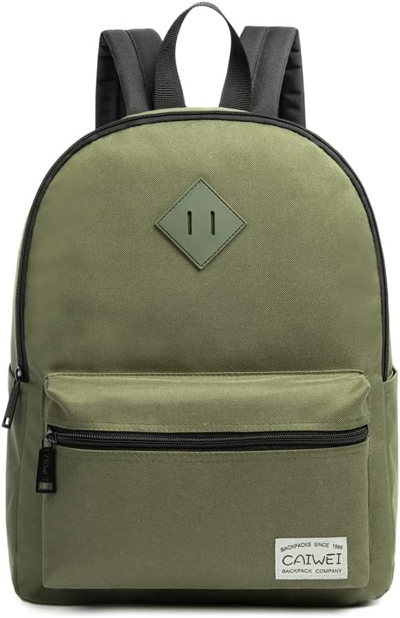 doumu Boys girl Backpack Kids School Bag (Military green) | Amazon (US)