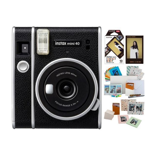 Fujifilm Instax 40 Instant Film Camera with Contact Sheet Instant Film Bundle | Target