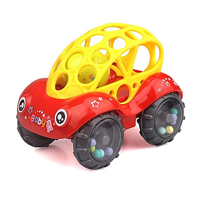 Rattle & Roll Car，3 - 12 Months Baby Toys 5 inch boy and Girl Infant Toys Vehicles | Amazon (US)