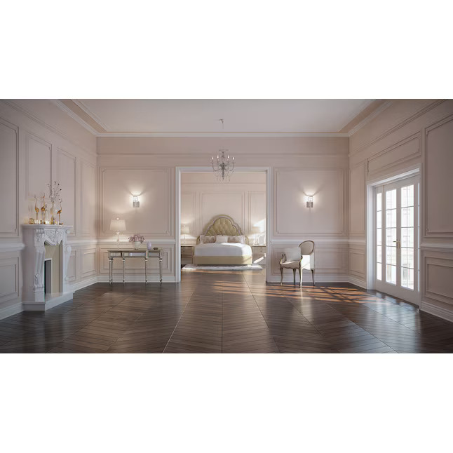 RELIABILT 5/8-in x 1-3/8-in x 8-ft Colonial Primed Pine L 163 Baseboard Moulding | Lowe's