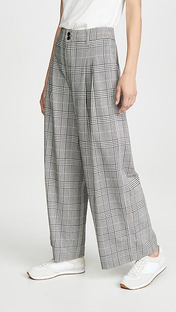 Pleated Wide Leg Crop Pants | Shopbop