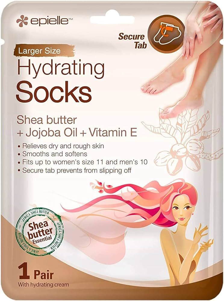 Epielle Hydrating Foot Masks (Socks 6pk) for foot cracked and dry heel to toe and callus Spa Mask... | Amazon (US)