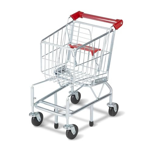 Melissa & Doug Toy Shopping Cart, Grocery Store Pretend Play Toys with Sturdy Metal Frame & Working Wheels, Toddler Shopping Cart, Preschool Learning Toys for Girls & Boys 3+ | Amazon (US)