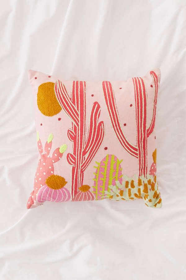 Cactus Landscape Throw Pillow | Urban Outfitters US