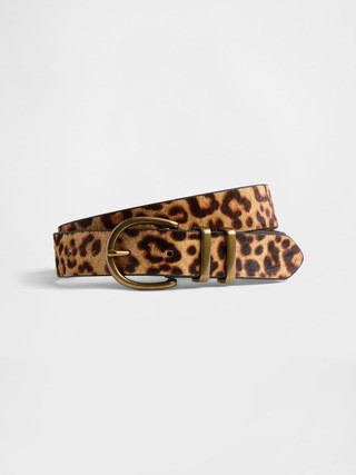Leopard Calf Hair Belt | Gap (US)