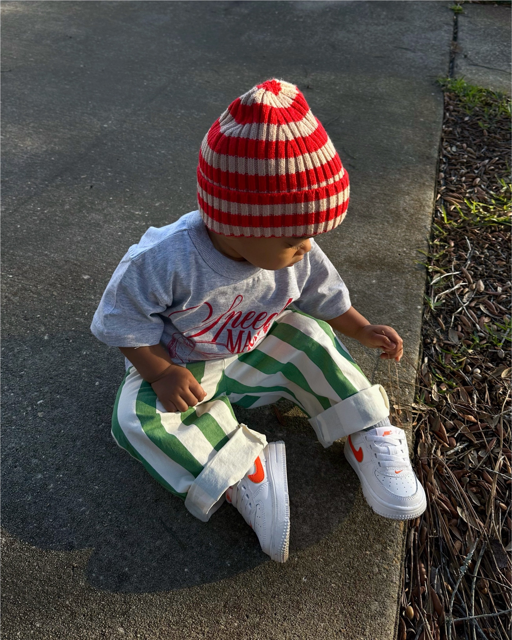 striped pants outfit toddler boy