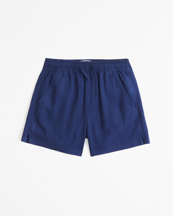 boys linen-blend pull-on shorts | boys new arrivals | Abercrombie.com | Abercrombie & Fitch (US)
