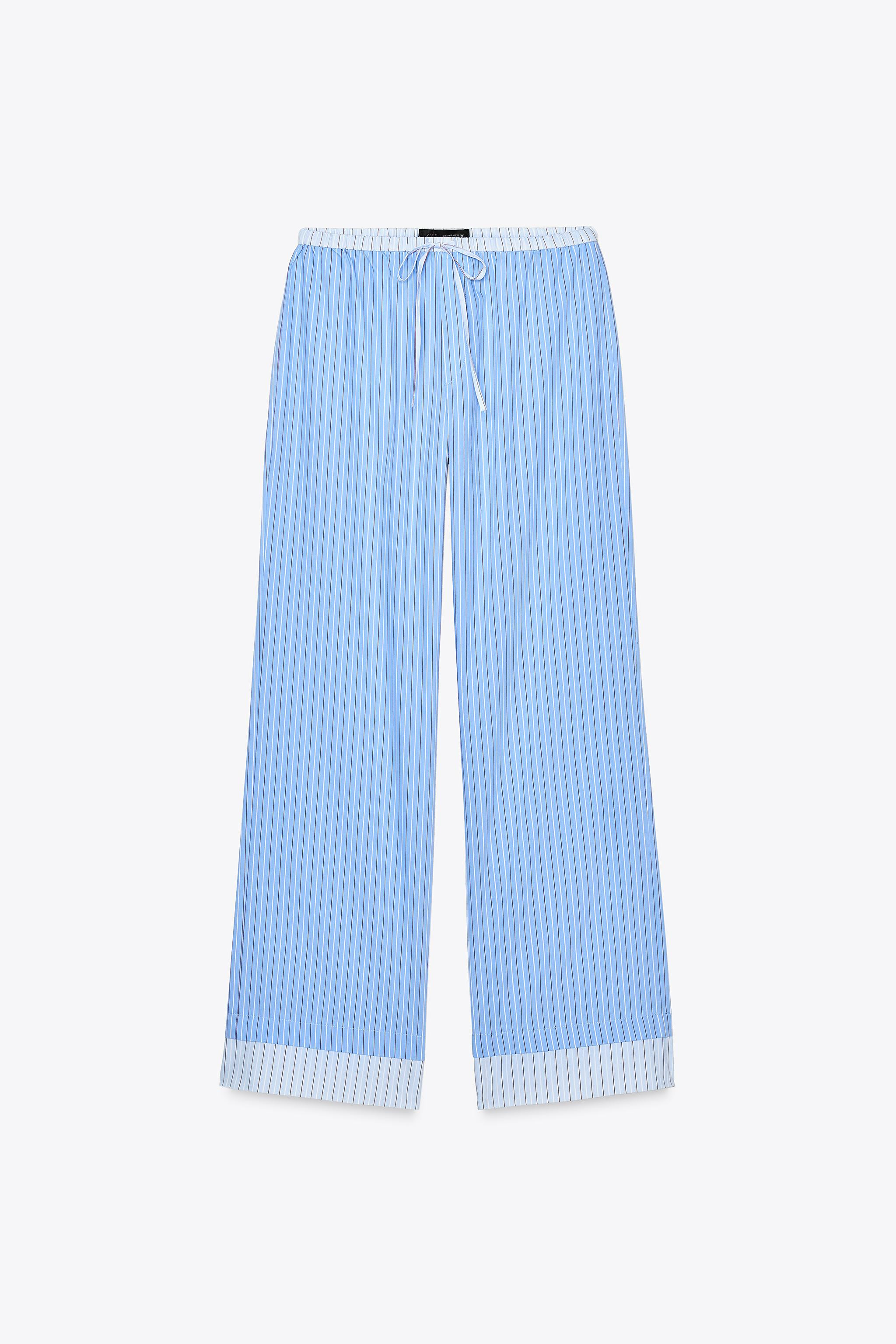 STRIPED PYJAMA STYLE TROUSERS | Zara US