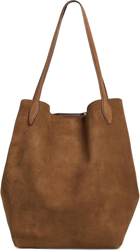 Madewell Women's The Oversized Shopper Tote in Soft Grain Suede | Amazon (US)