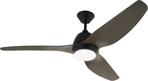 Nocolliny Modern Ceiling Fan 52" with Light, Dimmable LED, Farmhouse Style Propeller 3-Blade with... | Amazon (US)