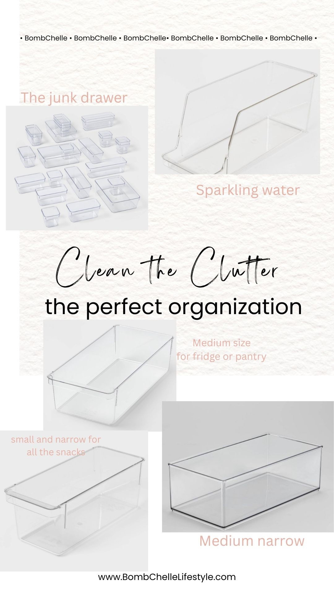 These organizers are so useful for organizing junk drawers, bathroom drawers, pantry, fridge & more.