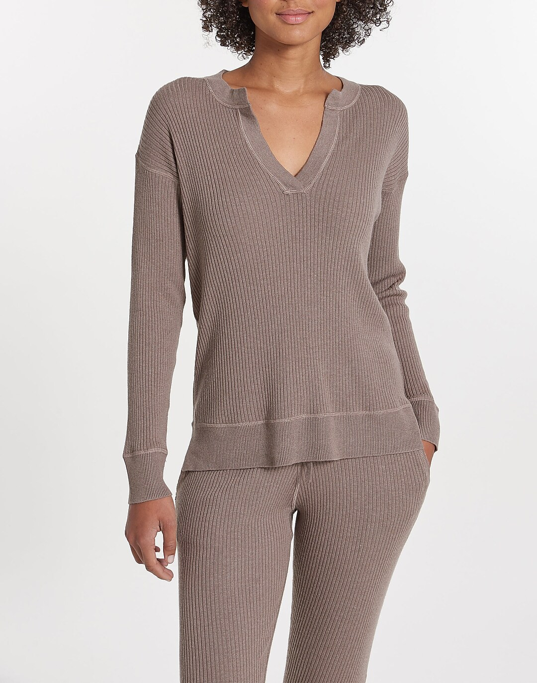 LEIMERE Cabo Split Neck Top | Madewell