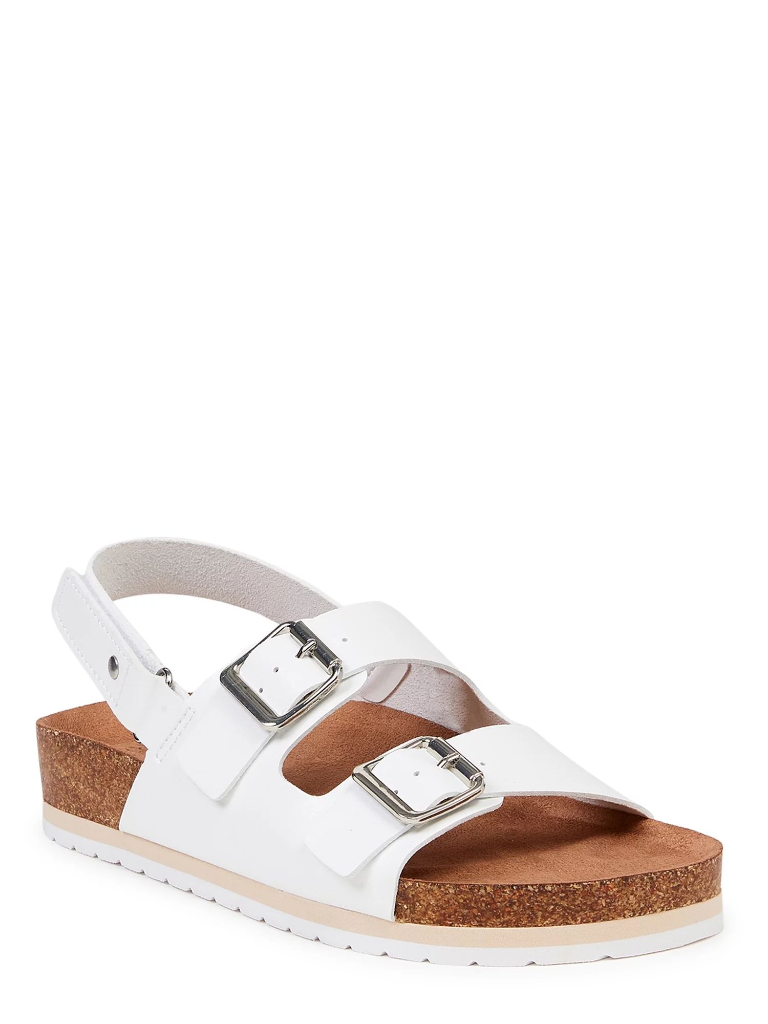 Time and Tru Women's Back Strap Footbed Sandals | Walmart (US)