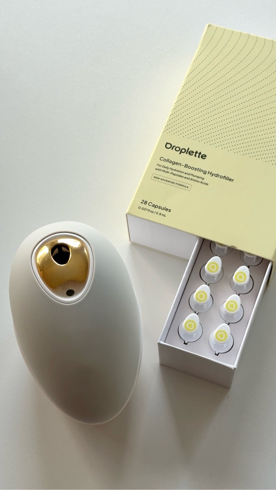 Lifting, plumping, hydrating, glowing: meet the droplette 🧖‍♀️

Get instant results with the droplette collagen-boosting Hydrofiller !

Shop the bundle at the link below!

#ad#droplette #giftguide #beauty #skincare #liketkit #collagen #gift #facial #selfcare #under300

#LTKBeauty #LTKGiftGuide #LTKselfcare