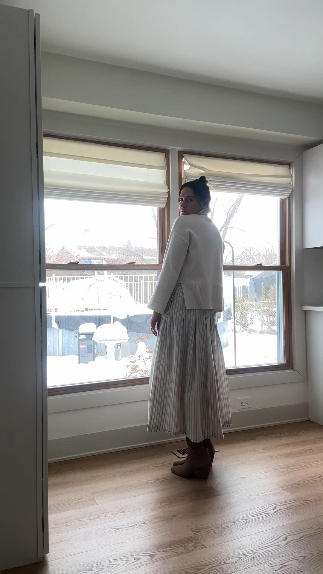 Winter Wears ❄️ 

We take our skirts from summer to winter easily, with a few layers. Sandals change to sneakers change to tall boots. Tanks to tees are layered under warm sweaters. And the skirt continues to reign. 

#LTKootd #LTKSeasonal #LTKFindsUnder100