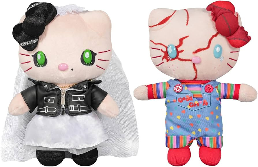 Chucky and Tiffany Plush Toys,2 Pack Cute Halloween Kitty Plush,Gifts for Boys and Girls for Hall... | Amazon (US)