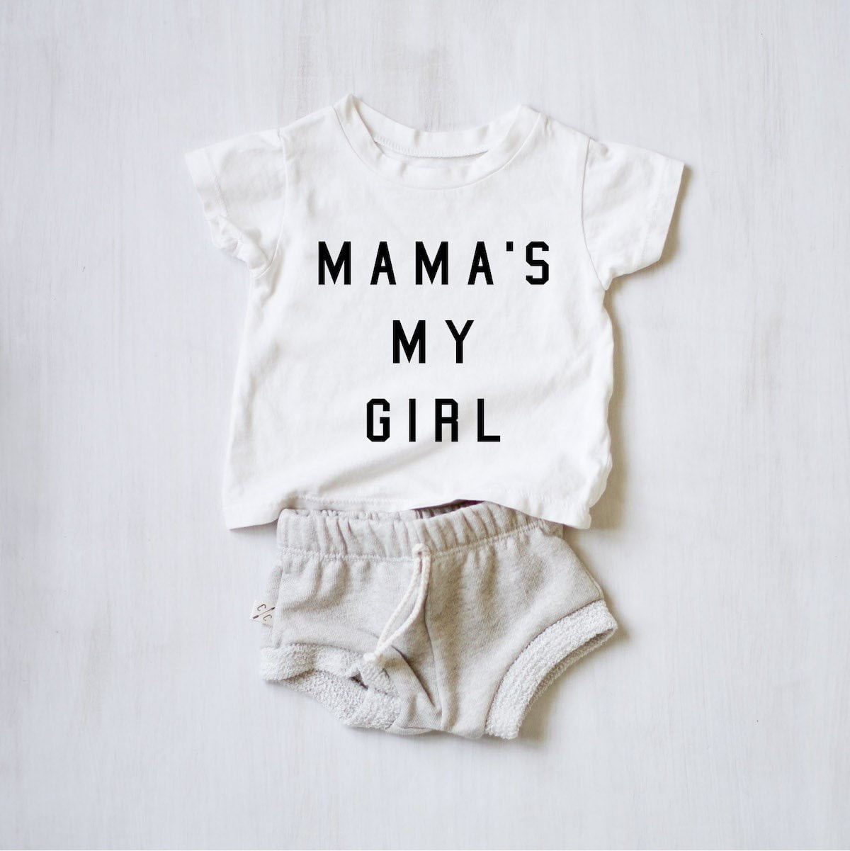 Kids White "Mama’s My Girl®” Tee | Ford and Wyatt