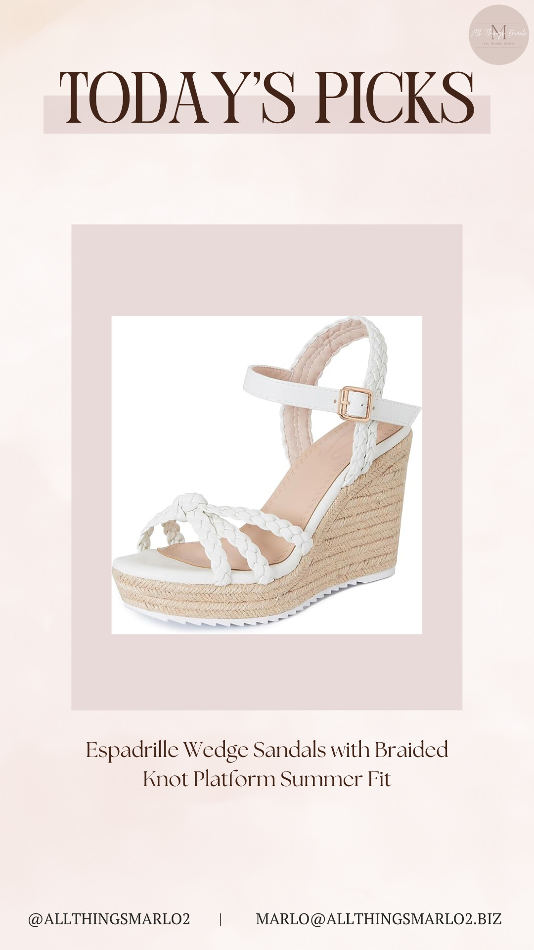 Espadrille Wedge Sandals with Braided Knot Platform Summer Fit 

 #LTKSeasonal #LTKWorkwear #LTKTravel