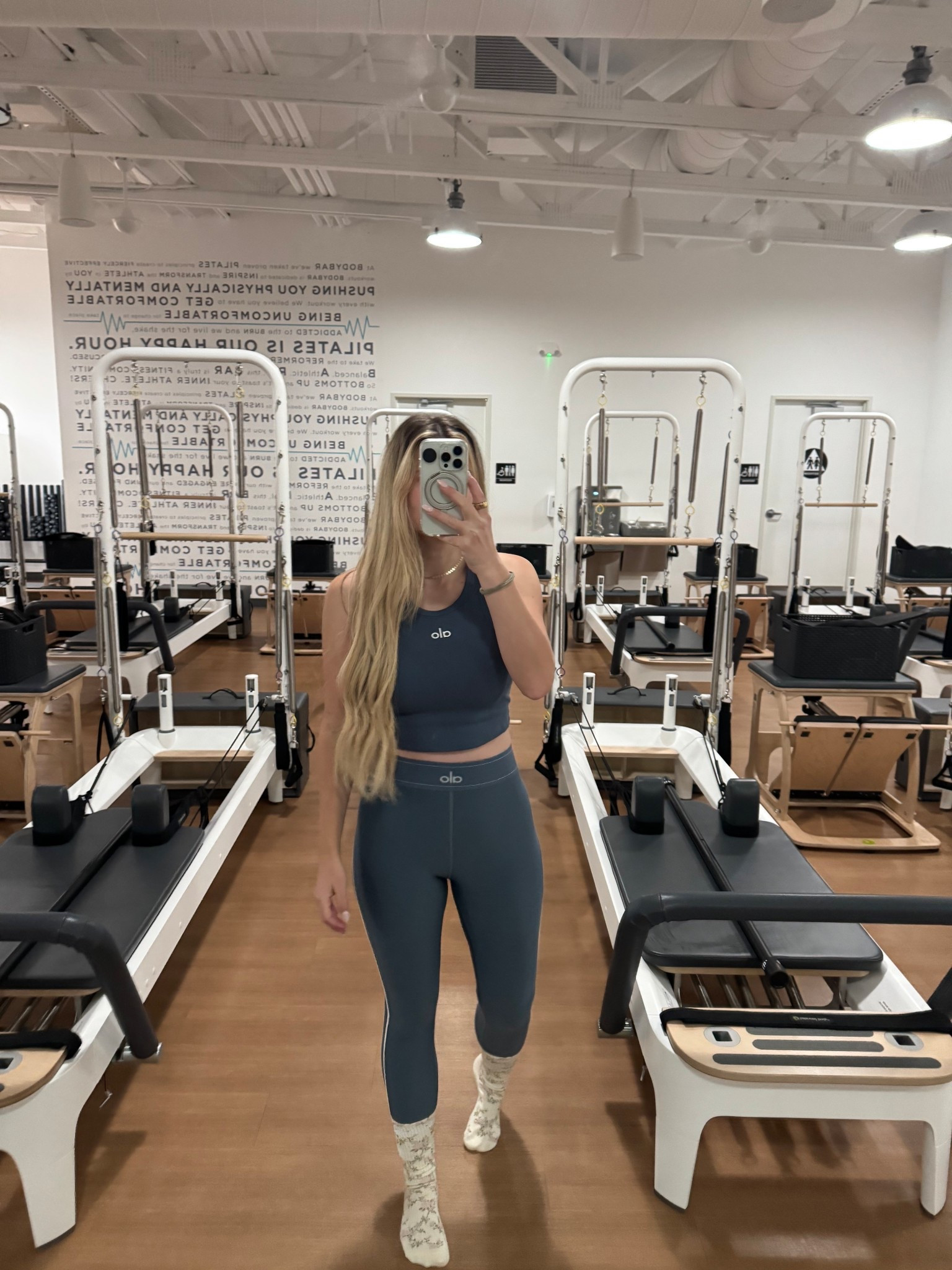 alo bluestone matching set for pilates 

#LTKselfcare #LTKActive #LTKPetite