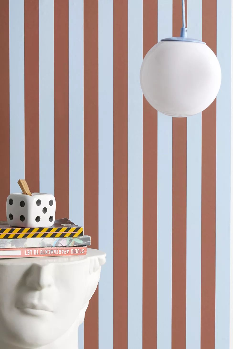 UO Home Cabana Stripe Pale Removable Wallpaper | Urban Outfitters (US and RoW)