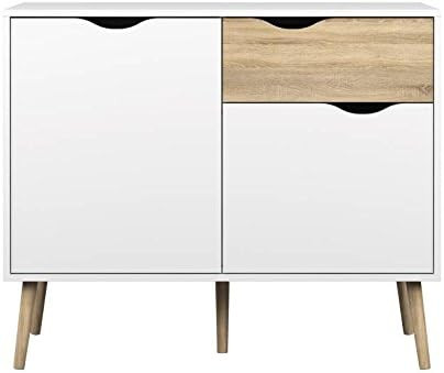 Tvilum Diana Sideboard with 2 Doors and 1 Drawer, White Oak | Amazon (US)